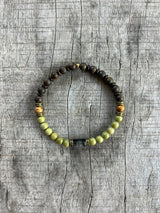 Petra Bracelet - Avocado Jasper / Bronzite / Tourmaline Quartz