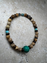 Petra Bracelet - Picture Jasper / Turquoise