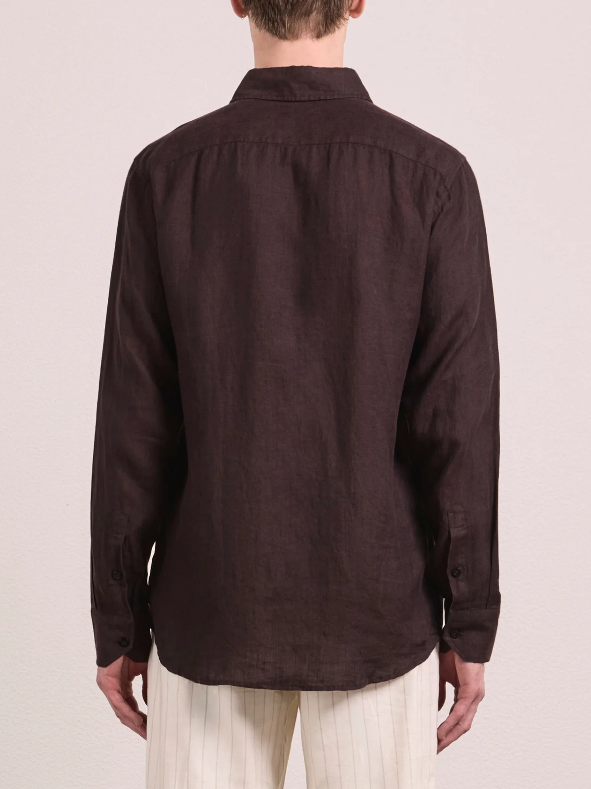 ANTONIO LINEN SHIRT - CACAO