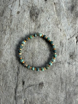 Petra Bracelet - African Turquoise / Picture Jasper