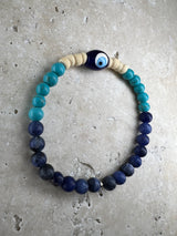 Petra Bracelet - Sodalite / Turquoise + Mati