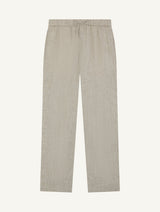OSCAR LINEN TROUSERS - LIGHT BROWN