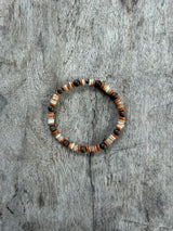 Petra Bracelet - Bronzite / Shell / Olive Walnut