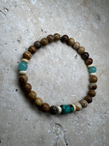 Petra Bracelet - Picture Jasper / Amazonite / African Turquoise