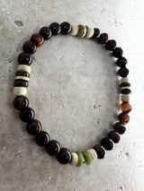 Petra Bracelet - Red Tigers Eye / Jade