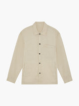 DIEGO LINEN COACH JACKET - SAND