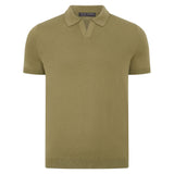 Ultra Fine Cotton Buttonless Polo - Light Olive
