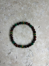 Petra Bracelet - Red Tigers Eye / Malachite