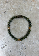 Petra Bracelet - Serpentine / Picture Jasper / Smokey Quartz