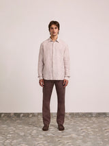 TELLES LINEN SHIRT - Caramel