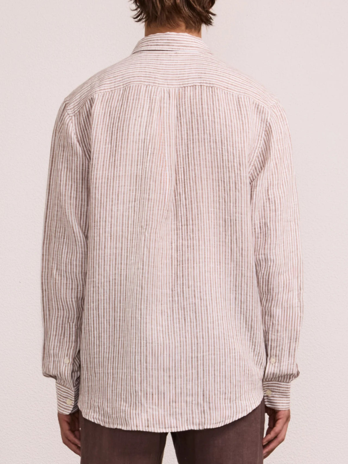 TELLES LINEN SHIRT - Caramel