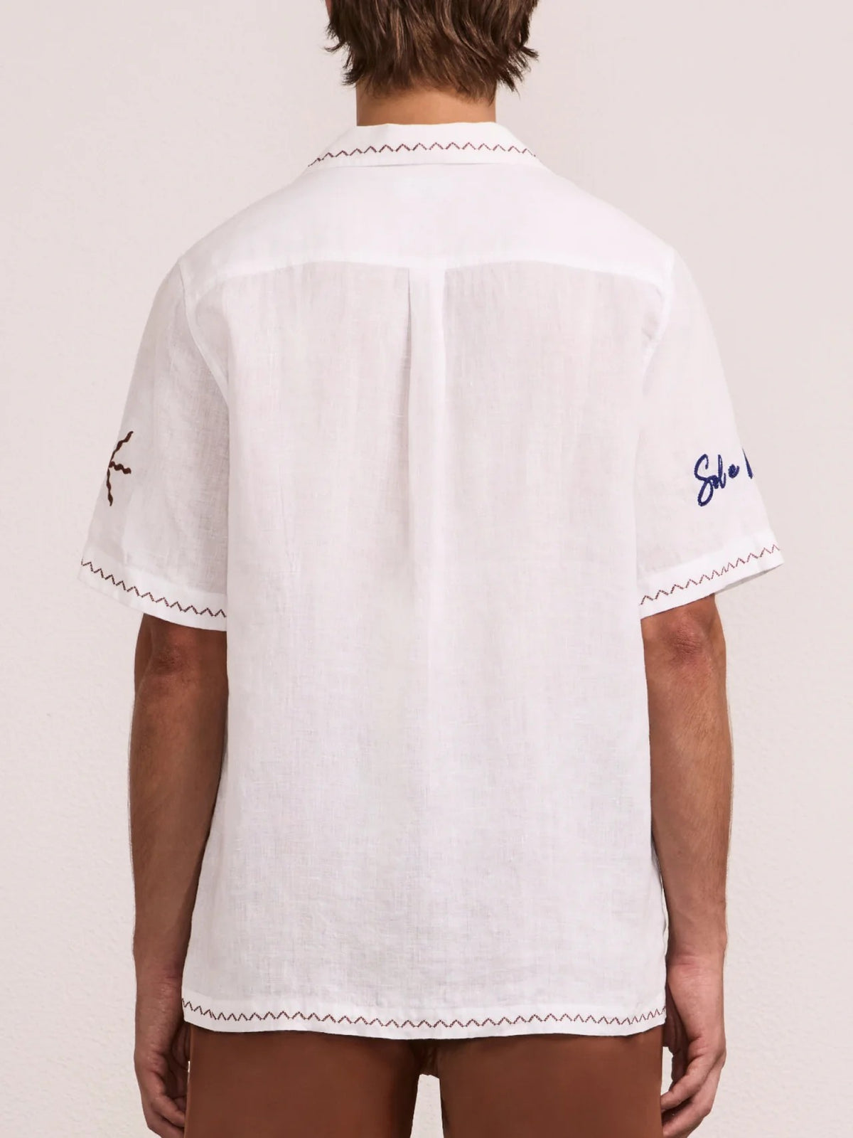 ALVES EMBROIDERED LINEN SHIRT