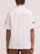 ALVES EMBROIDERED LINEN SHIRT