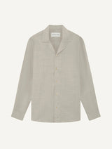 SAFRA TROPICAL WOOL SHIRT - SAND
