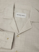 SAFRA TROPICAL WOOL SHIRT - SAND