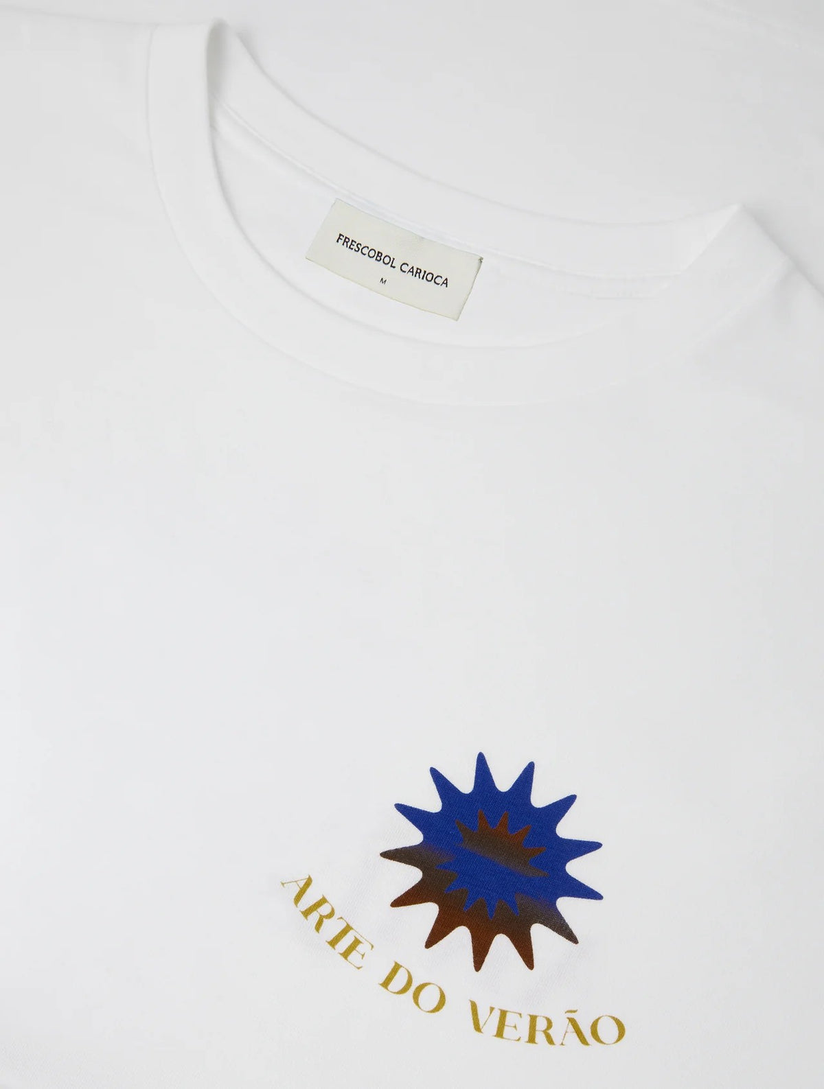 DINIS LINEN-COTTON PRINTED T-SHIRT - 'Arte Do Verao '