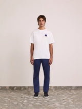 DINIS LINEN-COTTON PRINTED T-SHIRT - 'Arte Do Verao '