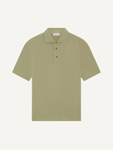 LUCA COTTON PIQUÉ POLO - PALM GREEN