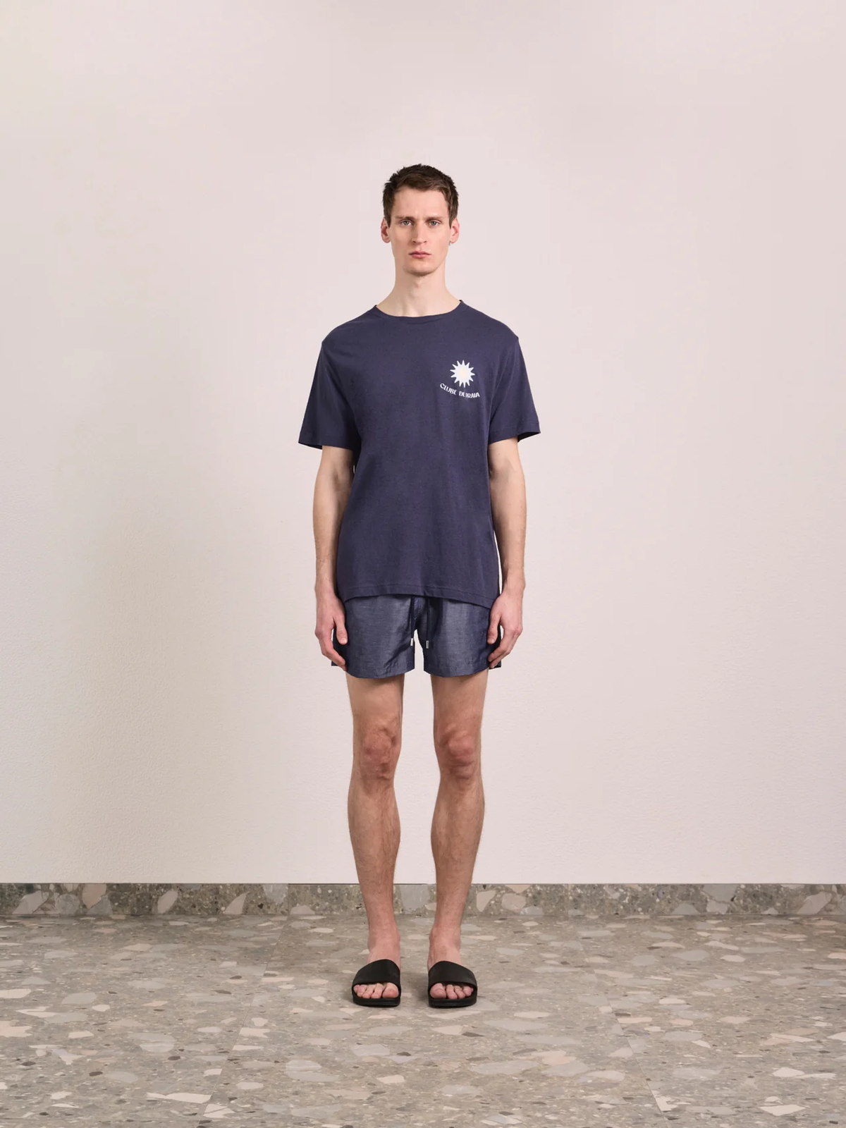 RIO SPORT LINEN BLEND SWIM - NAVY