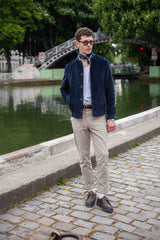 Corduroy Bomber Jacket - Navy