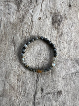 Petra Bracelet - Labradorite / Gold Obsidian / Blue Argentinian Calcite