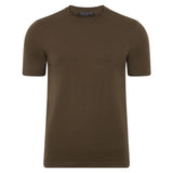 Superfine Merino Wool Knitted T-Shirt - Khaki