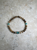 Petra Bracelet - Picture Jasper / Amazonite / African Turquoise