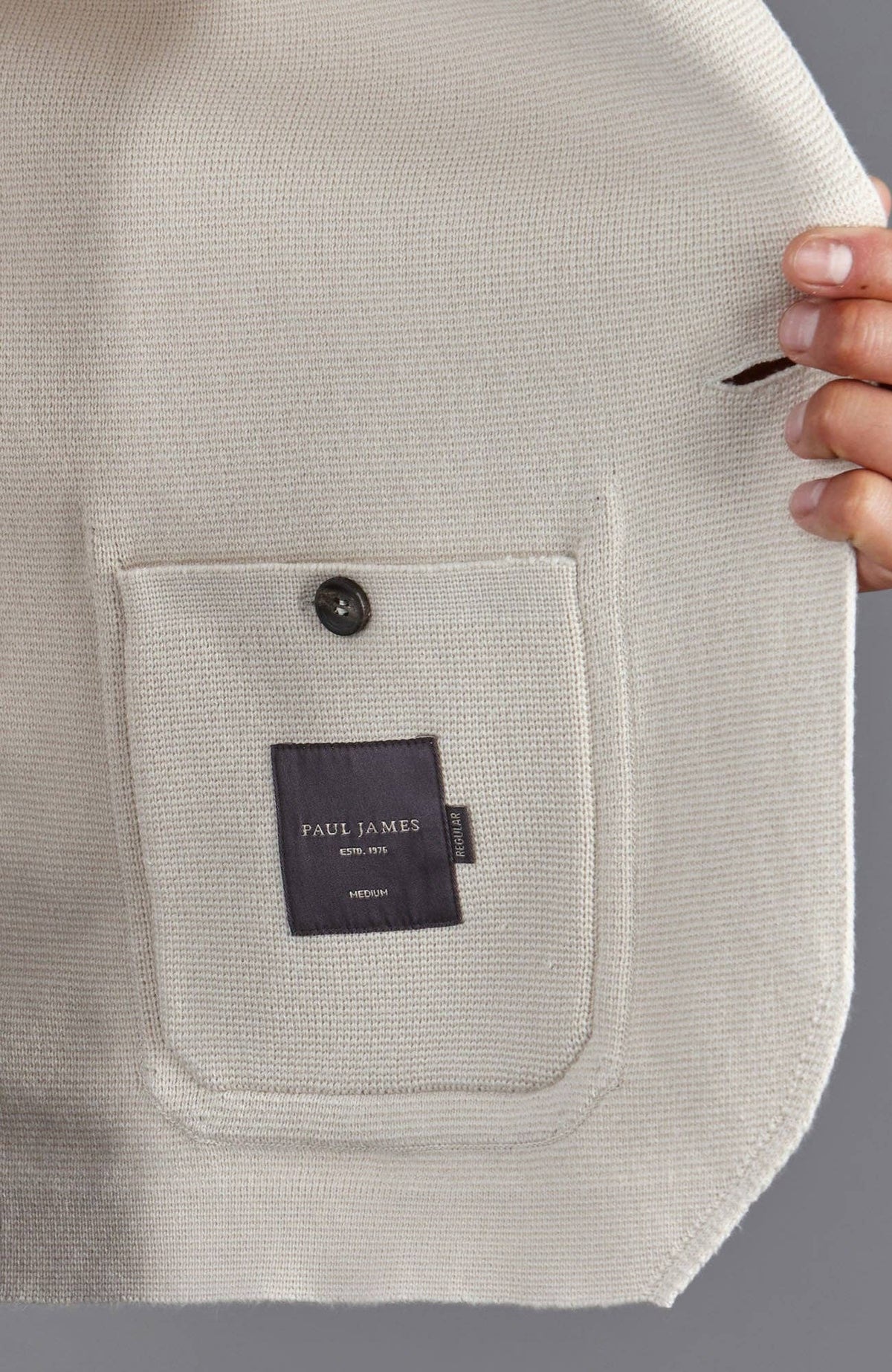 Midweight Cotton Deconstructed Knitted Blazer - Ecru