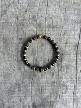 Petra Bracelet - Mexican Red Snowflake Obsidian / Amazonite