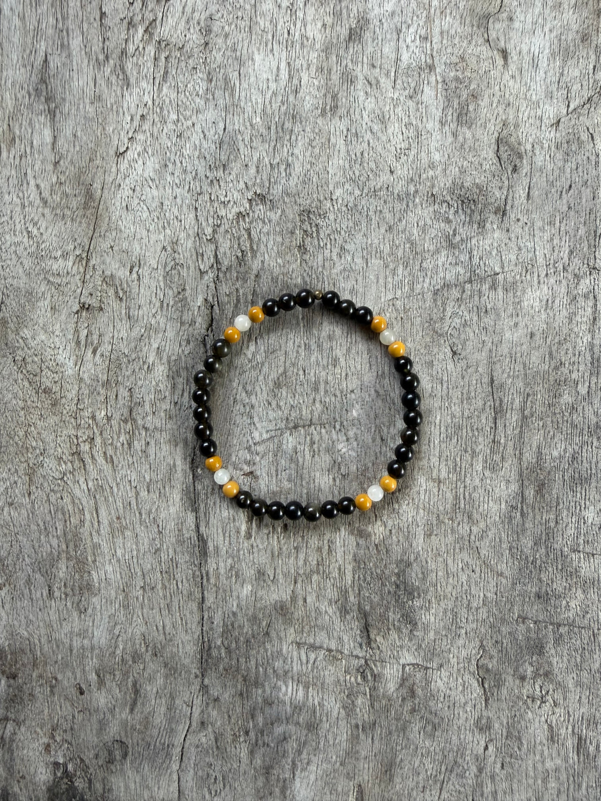 Petra Bracelet - Gold Obsidian / Yellow Jade / Yellow Topaz