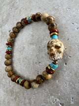 Petra Bracelet - Picture Jasper / Jasper / Turquoise / Picture Jasper Skull