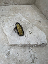 Handcrafted Native American Green Turquoise Ring