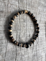 Petra Bracelet - Mexican Red Snowflake Obsidian / Amazonite