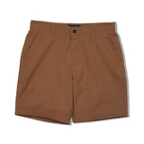 Cotton Linen Blend 8" Shorts - Coffee