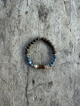Petra Bracelet - Bronzite / Blue Coral / Maifanite