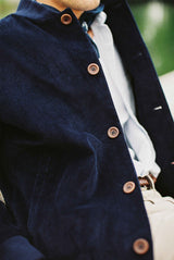 Corduroy Bomber Jacket - Navy