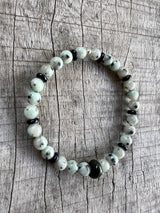 Petra Bracelet - Kiwi Jasper / Blue Sandstone / Amazonite