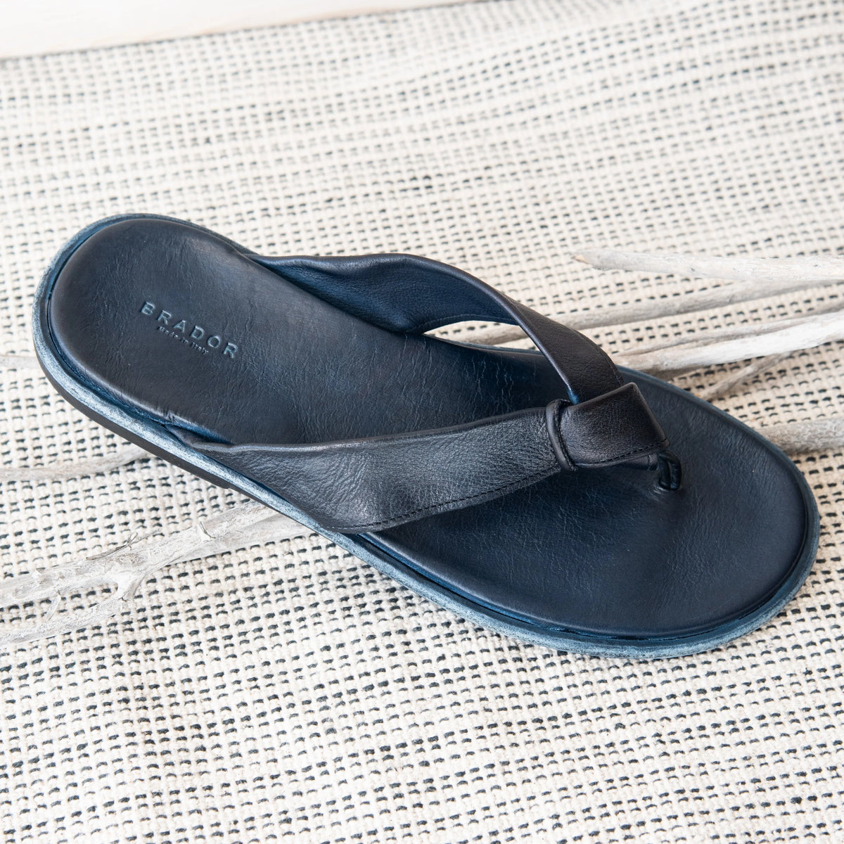 The Amalfi Sandal - Deep Blue