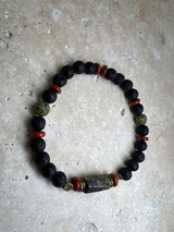 Petra Bracelet - Lava Stone / Jasper / Serpentine / Dragon's Blood