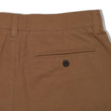 Cotton Linen Blend 8" Shorts - Coffee