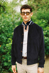 Corduroy Bomber Jacket - Navy