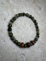 Petra Bracelet - Serpentine / Labradorite / Amazonite