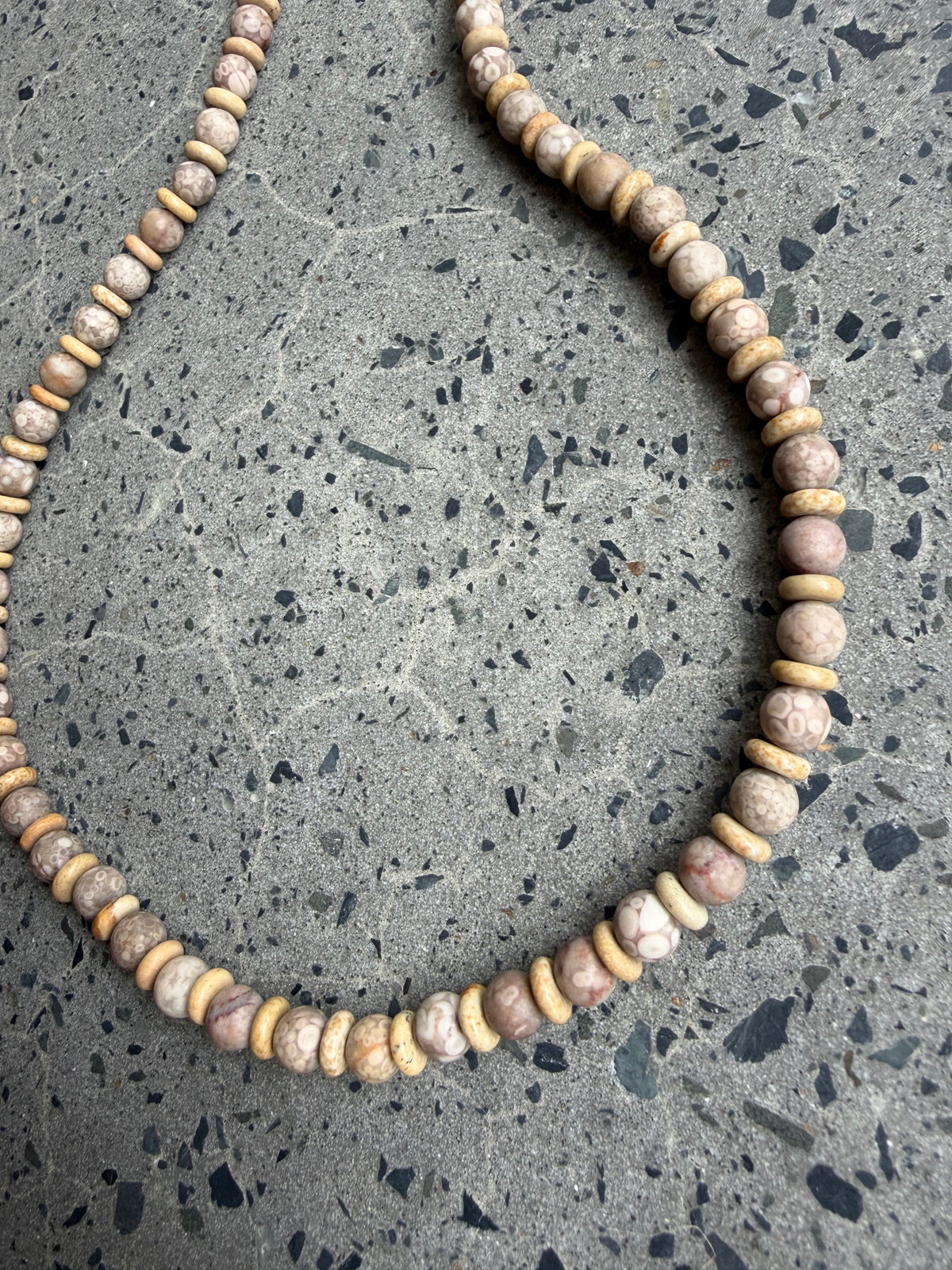 Petra Necklace - Maifanite / Picture Jasper