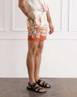 Silk Cotton Short Sleeved Shirt - Bouquet