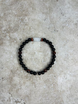 Petra Bracelet - Black Agate / Red Tigers Eye / Black Rutilated Quartz