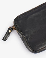 Leather Wanderer Pouch - Obsidian