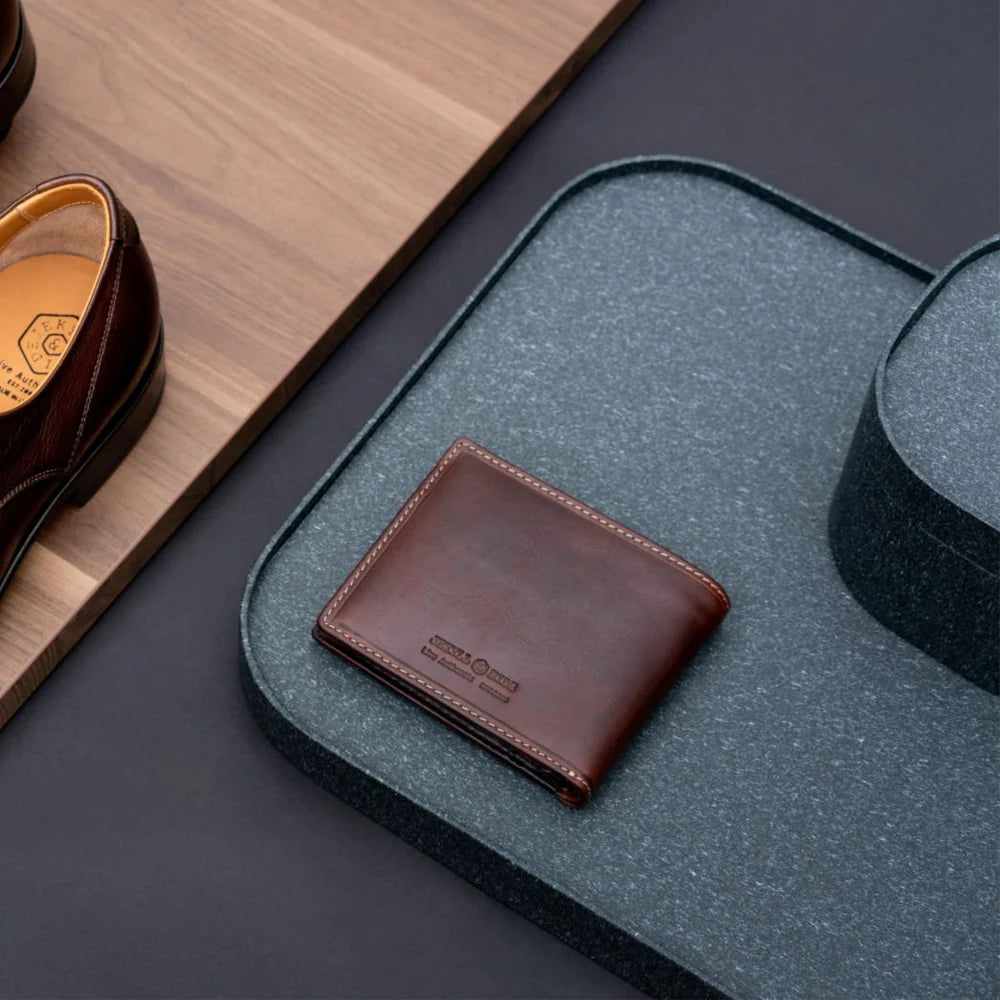 Medium Bifold Wallet With Coin - MOCHA