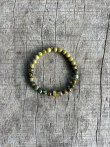 Petra Bracelet - Rhyolite / Alashan Agate / Jade