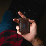 Compact Tab Card Holder - MOCHA