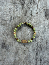 Petra Bracelet - Avocado Jasper / Tiger's Eye / Picture Jasper